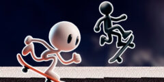Black and White Stickman