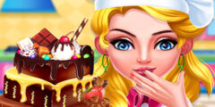 Chocolate cake cooking party